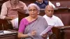 Finance Minister Nirmala Sitharaman speaks in the Rajya Sabha during the second part of Budget Sessi- India TV Hindi