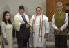 नेपाल के प्रधानमंत्री प्रचंड और साथ में भाजपा के राष्ट्रीय अध्यक्ष जेपी नड्डा व विदेश मंत्री एस जयशं- India TV Hindi