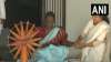 President Draupadi Murmu spins Charkha at Gandhi Ashram in Ahmedabad- India TV Hindi