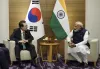 प्रधानमंत्री मोदी के साथ दक्षिण कोरिया के राष्ट्रपति यून सुक येओल- India TV Hindi