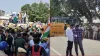 Clerical staff protest - India TV Hindi