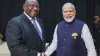 दक्षिण अफ़्रीका के राष्ट्रपति सिरिल रामाफोसा और पीएम मोदी।- India TV Hindi