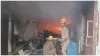 ghaziabad fire outbreak due to short circuit in the car parking 16 vehicles burnt to ashes 1 woman d- India TV Hindi