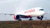 दिल्ली एयरपोर्ट पर शनिवार को रनवे पर खड़ा एयर इंडिया के बैनर तले पहला एयरबस ए 350-900 विमान।- India TV Hindi