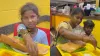 गरीब परिवार को शख्स ने रेस्टोरेंट में खाना खिलाया।- India TV Hindi