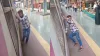 रेलवे प्लेटफॉर्म पर खतरनाक स्टंट करता हुआ शख्स- India TV Hindi