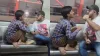 दिल्ली मेट्रो में लड़ते हुए दो लोग- India TV Hindi