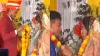 जयामाला के दौरान दूल्हा-दुल्हन- India TV Hindi
