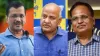 अरविंद केजरीवाल, मनीष सिसोदिया और सतेंद्र जैन- India TV Hindi