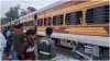 major train accident was averted fire broke out due to jamming of the braking pedal panic spread amo- India TV Hindi