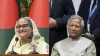 मोहम्मद यूनुस (बांग्लादेश के कार्यवाहक) और शेख हसीना पूर्व पीएम। - India TV Paisa