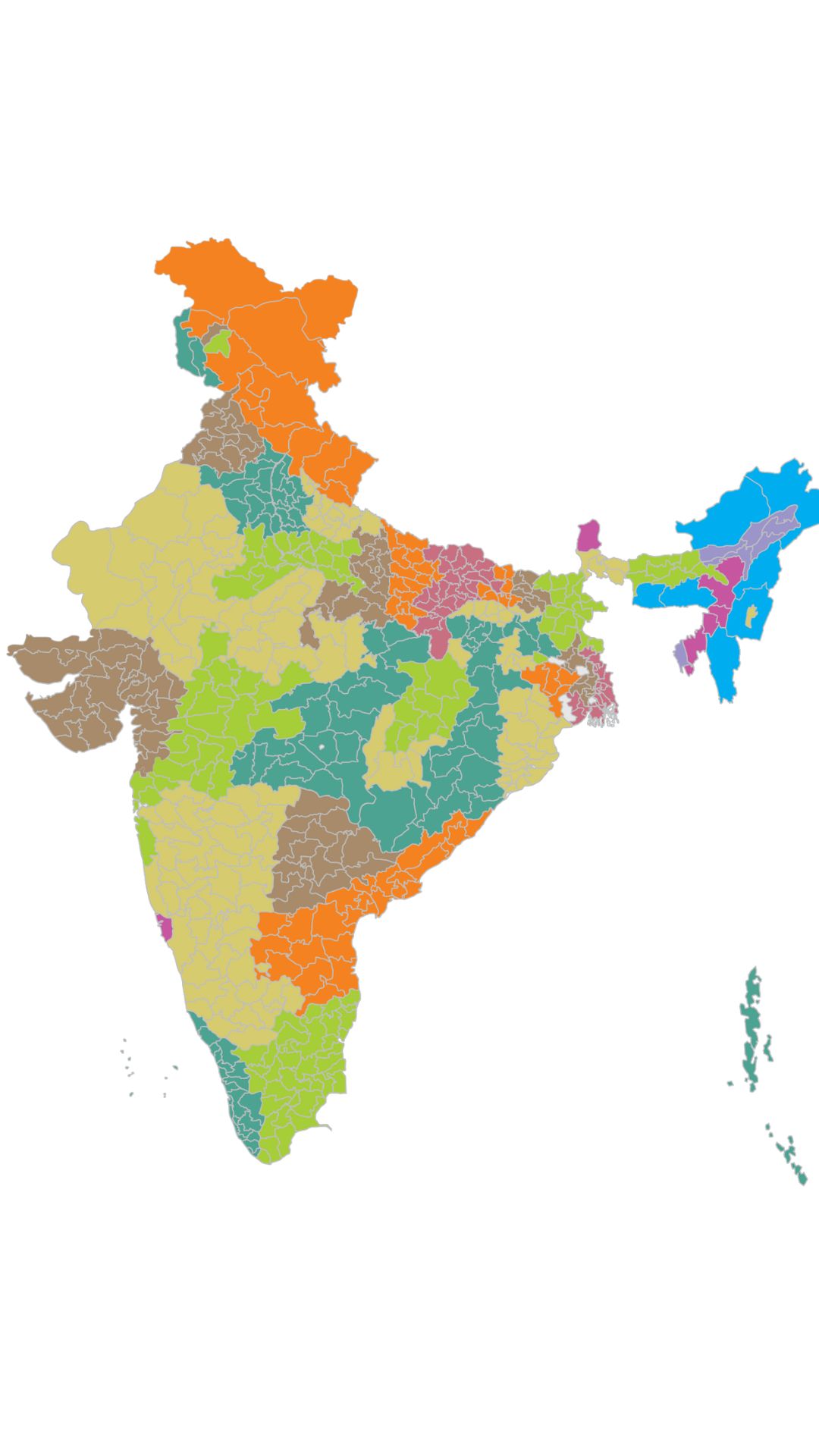 जनसंख्या के हिसाब से भारत के सबसे बड़े राज्य 