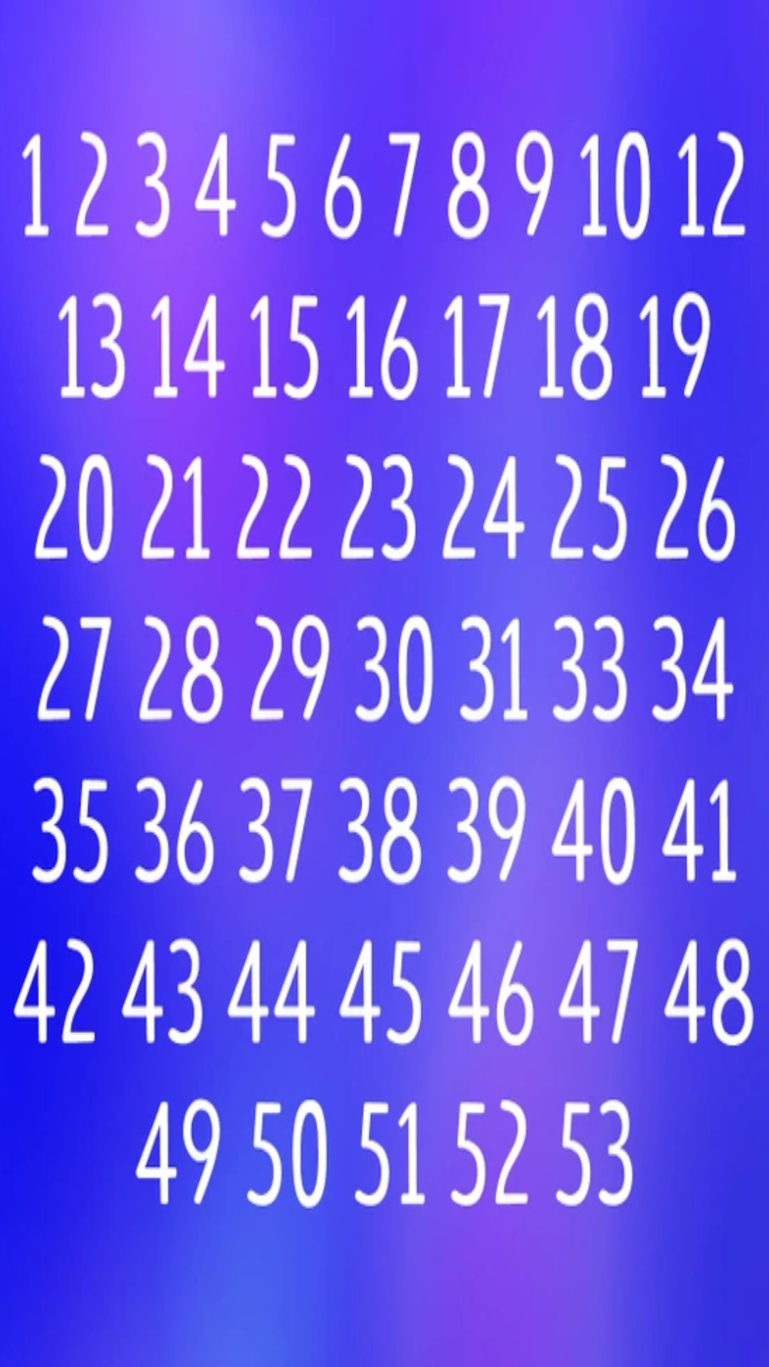 1 से लेकर 53 तक की गिनती में गायब हैं दो नंबर्स, मिसाइल जैसी नजर वाले ही खोज पाएंगे