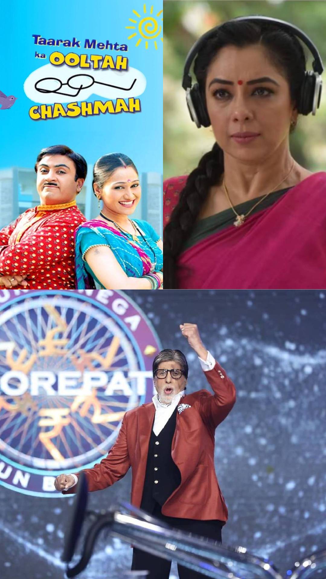 Most-liked Hindi TV shows: 'अनुपमा' ने पलटा 'तारक मेहता' का खेल, KBC 15 ने भी मारी एंट्री, जानें कौन बना नंबर 1 