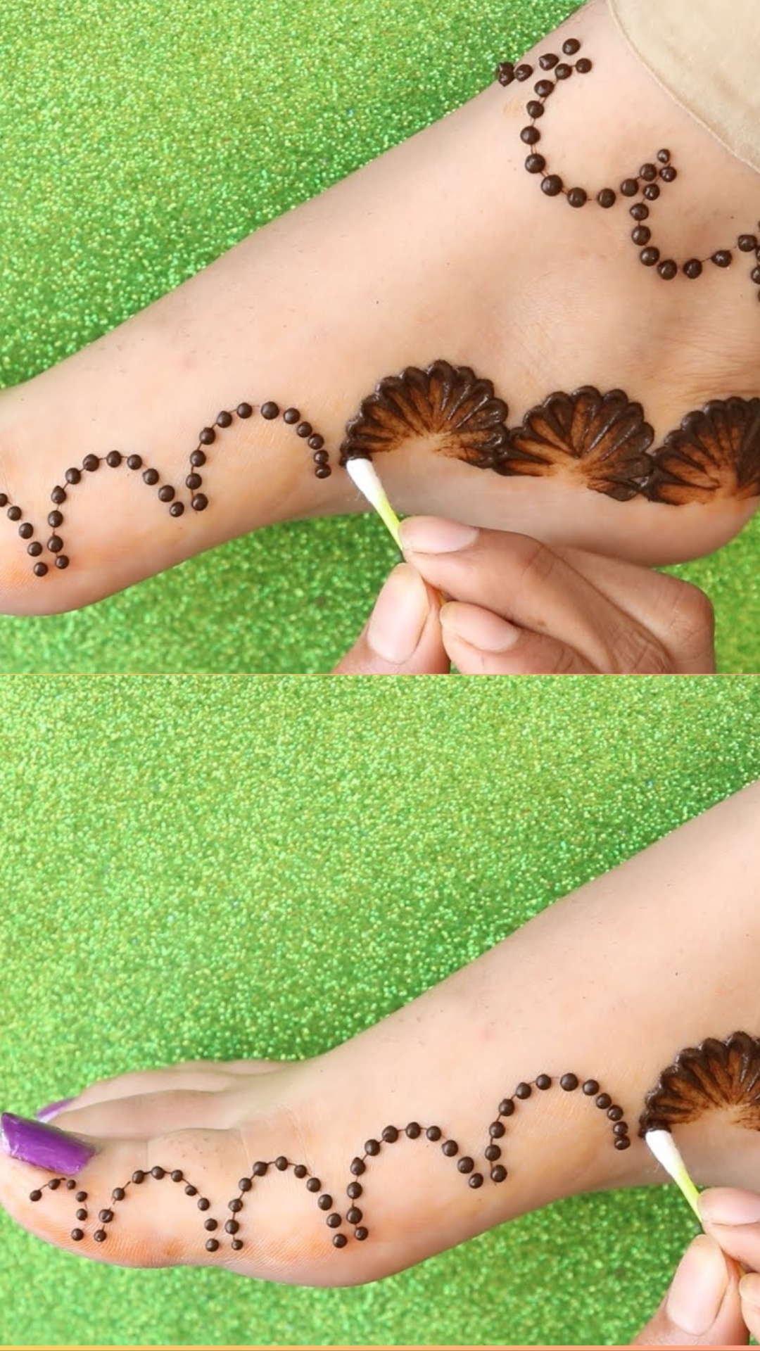 इस तरह के मेहंदी के डिज़ाइन होते हैं पैरों की अंगुलियों के लिए खास: Leg  Mehndi Design - Grehlakshmi