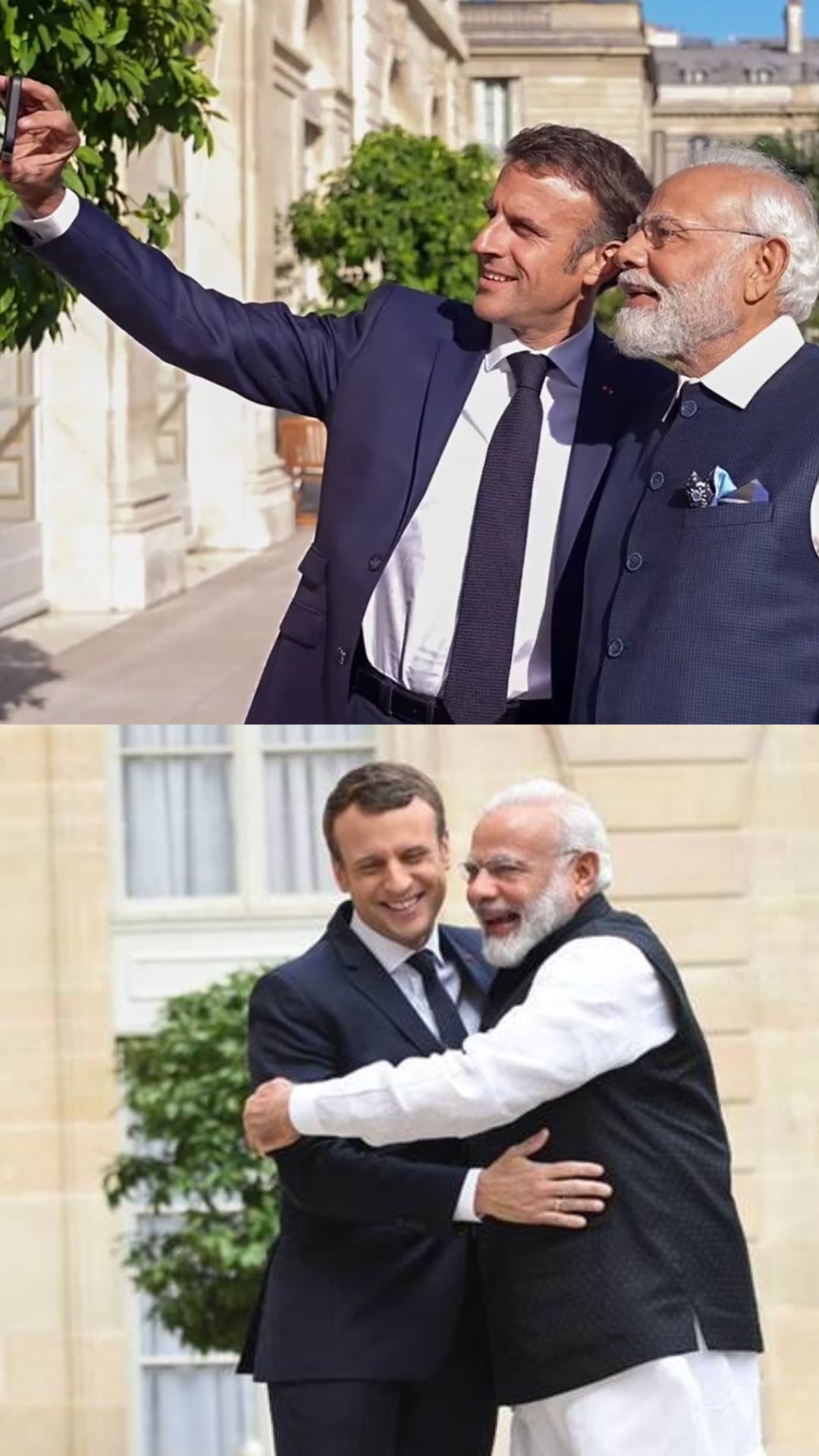 फ्रांस के राष्ट्रपति Emmanuel Macron चलाते हैं ये फोन, PM मोदी के साथ सेल्फी लेते समय हांथ में आया नजर 