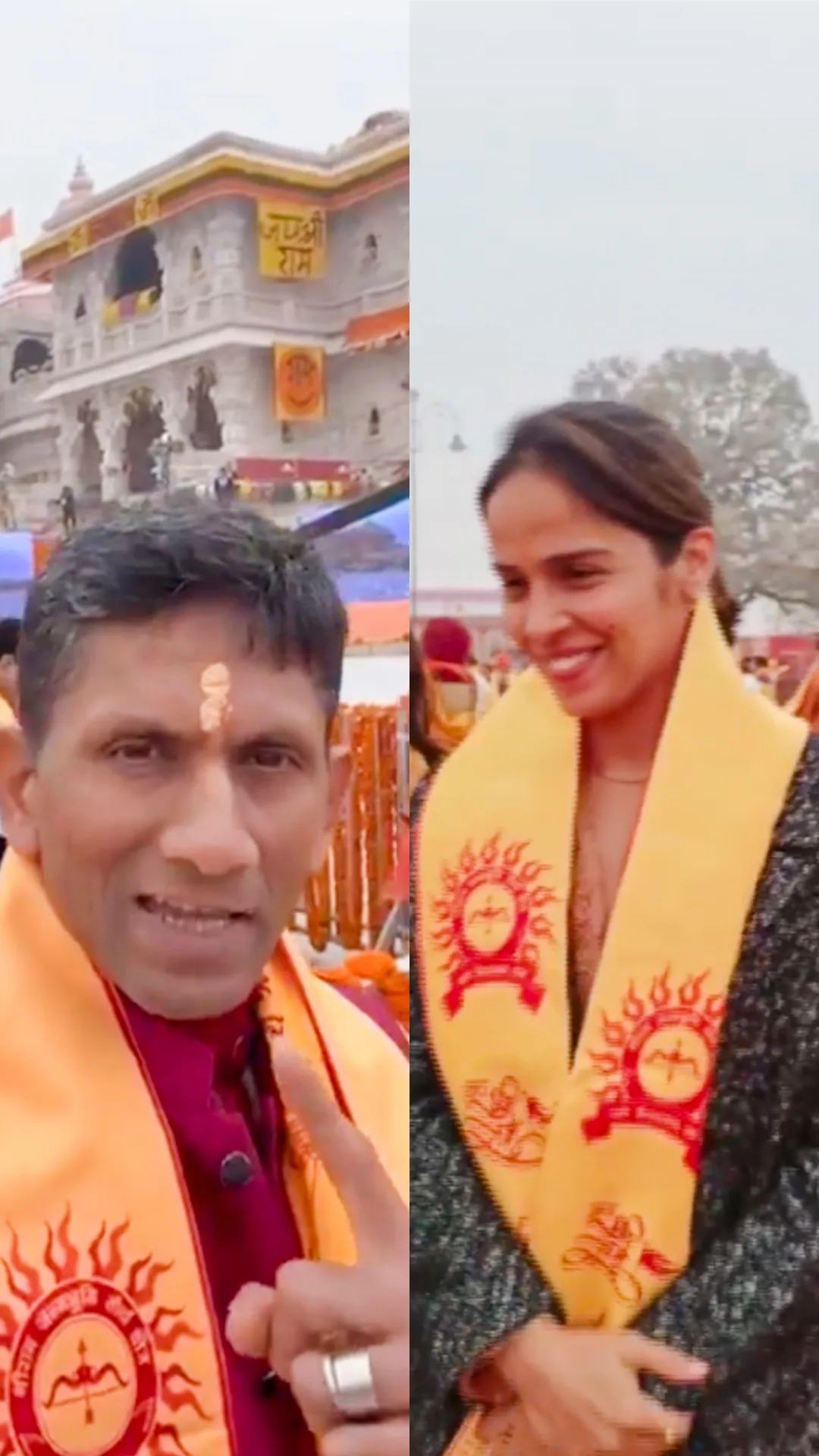 राम मंदिर प्राण प्रतिष्ठा में पहुंची स्पोर्ट्स की ये हस्तिया, श्रीराम में हुए लीन