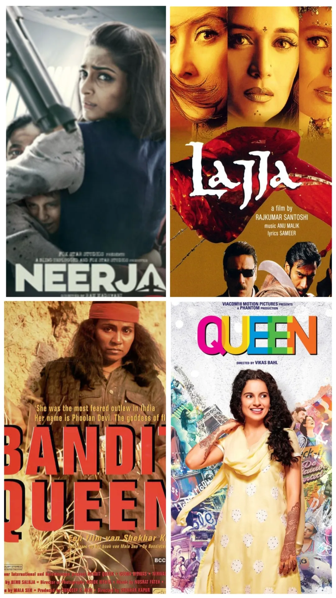 लज्जा से लेकर बैंडिट क्वीन और नीरजा तक, इन फिल्मों में रहा एक्ट्रेसेज के किरदार का बोलबाला