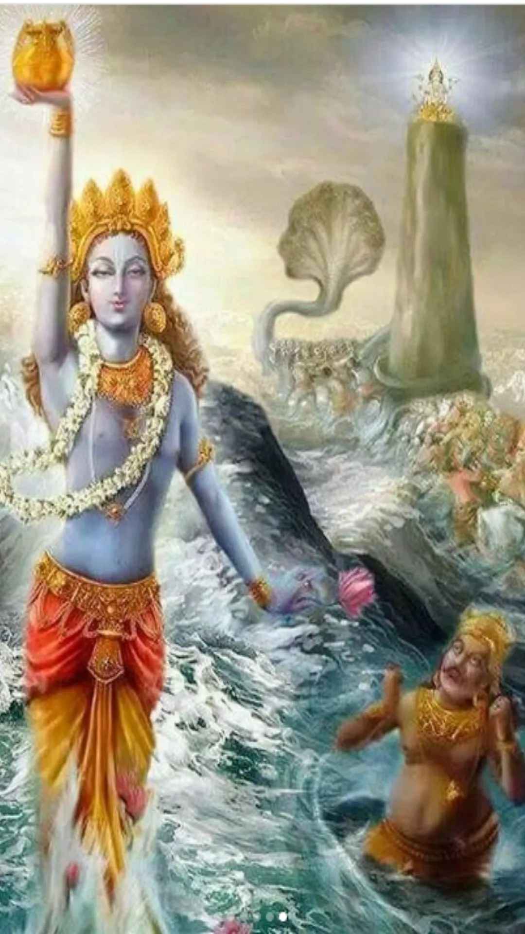 किससे बना हुआ था समुद्र मंथन में निकला अमृत कलश?