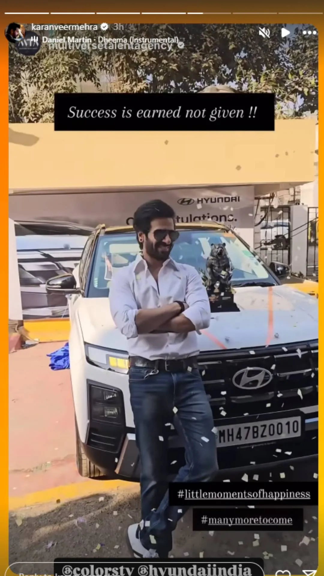 बिग बॉस-18 के विजेता करणवीर ने खरीदी नई कार, बोले- 'मेहनत से हुई कमाई'