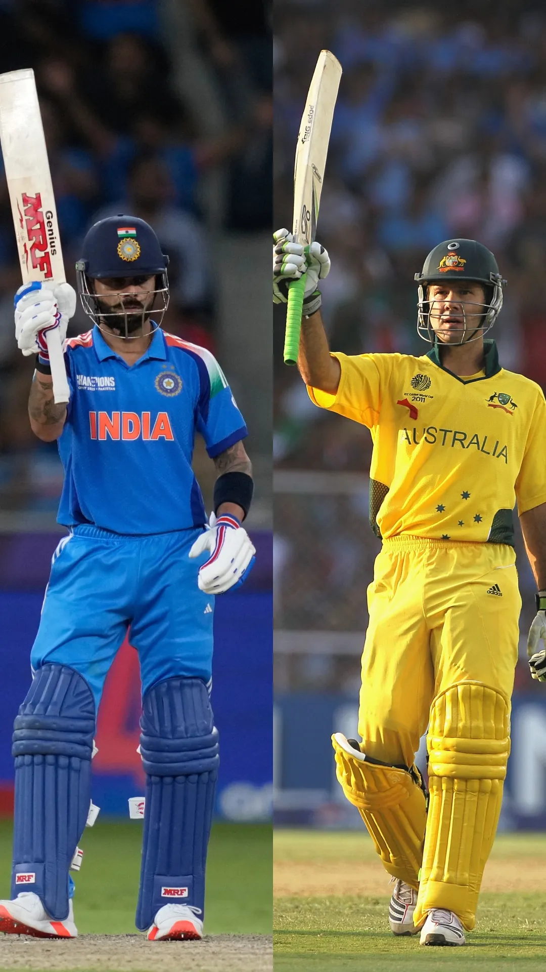 विराट कोहली बनाम रिकी पोंटिंग, 547 इंटरनेशनल मैचों के बाद जानें दोनों के आंकड़े