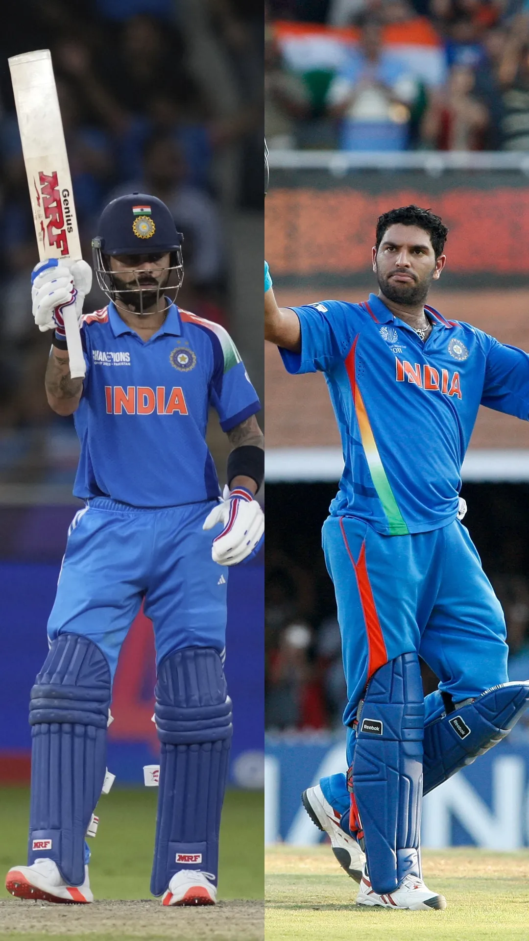 विराट कोहली बनाम युवराज सिंह, 301 वनडे मैचों के दोनों के आंकड़े देख रह जाएंगे दंग