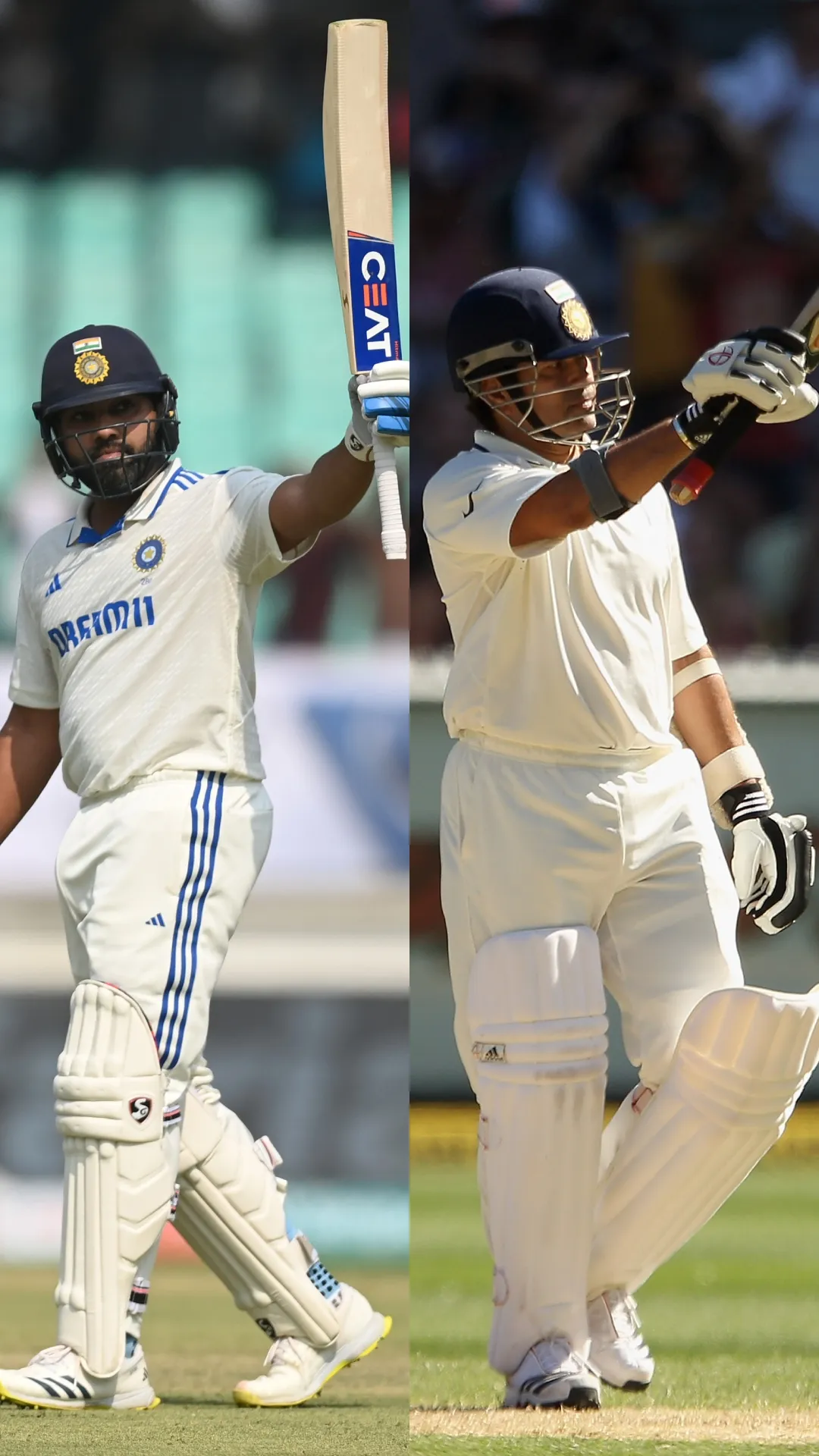 रोहित शर्मा बनाम सचिन तेंदुलकर, 67 टेस्ट मैचों के बाद दोनों का ऐसा था रिकॉर्ड