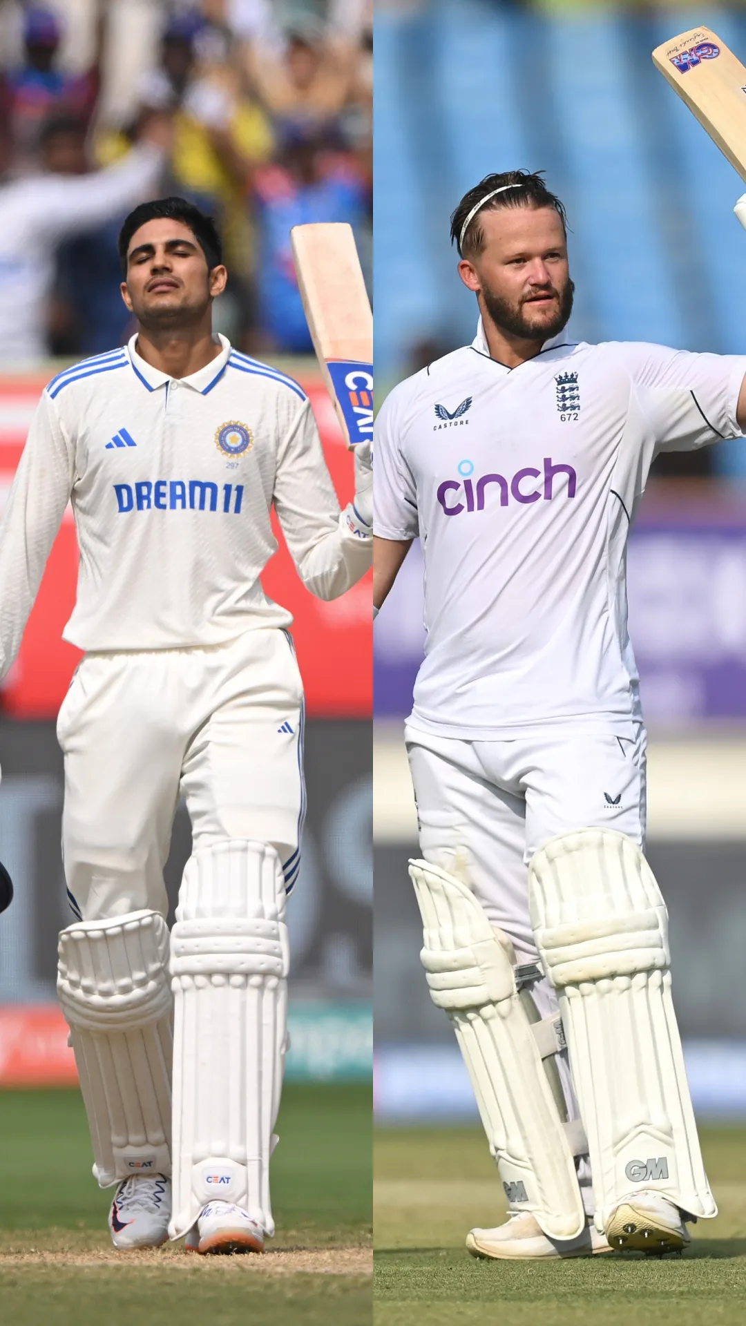 शुभमन गिल बनाम बेन डकेट, 32 टेस्ट मैच बाद दोनों का ऐसा है रिकॉर्ड