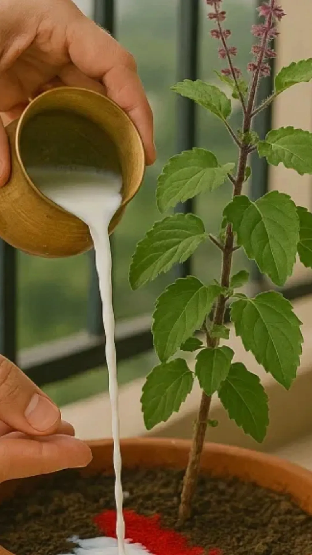 तुलसी में दूध चढ़ाने से क्या होता है?