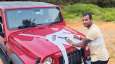 Anand Mahindra sent gift car to T Natarajan, in return he sent Gaba test jersey Anand Mahindra sent gift car to T Natarajan, in return he sent Gaba test jersey- India TV Hindi