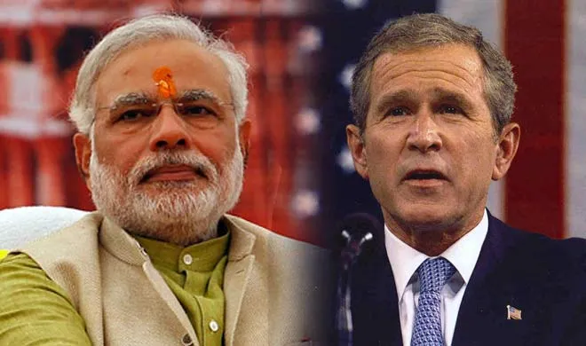 ‘बुश व्हाइट हाउस मोदी को वीजा न देने के खिलाफ था’ modi-bush- India TV Hindi