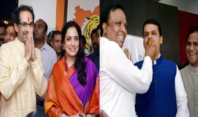 शिवसेना-BJP का टूटा सिल्वर जुबली रिश्ता, फिर भी मुंबई पर चढ़ा भगवा रंग uddhav and devendra fadnavis- India TV Hindi
