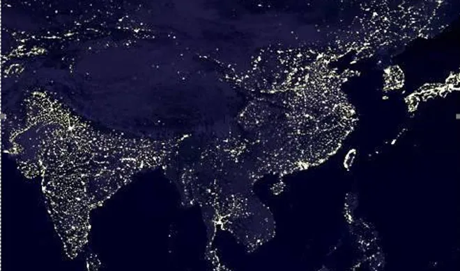 NASA के नक्शे में ज्यादा चमकदार दिखा भारत, बुरी तरह चिढ़ गया चीन NASA Map- India TV Hindi