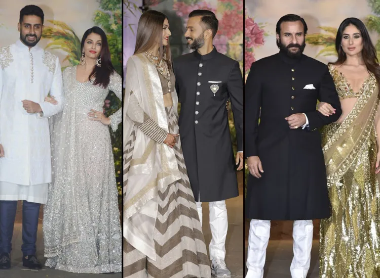सोनम की रिसेप्शन पार्टी में सितारों ने लगाए चार चांद, यहां देखिए पूरा Wedding Album Sonam Reception- India TV Hindi