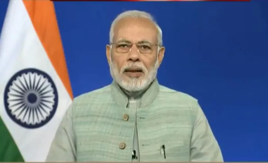 किसानों से पीएम का सीधा संवाद, 2022 तक किसानों की आय दोगुना करने का ऐलान किया <p>PM MODI</p>- India TV Hindi