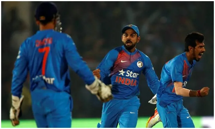 इंग्लैंड के खिलाफ पहले टी20 के लिए ये हो सकती है प्लेइंग 11, मिडिल ऑर्डर में कार्तिक, राहुल और पांडे के बीच जंग <p>टीम इंडिया</p>- India TV Hindi