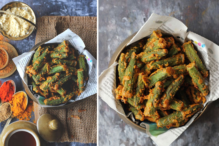 Know how to make besan bhindi fry or besan okra fry recipe for lucnch