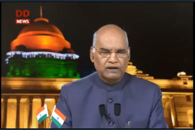 राष्ट्रपति कोविंद का राष्ट्र के नाम संदेश, कहा- 'ध्यान भटकाने वाले मुद्दों में न उलझें, बेकार के विवादों में पड़कर लक्ष्य से न हटें' President Kovind live speech- India TV Hindi