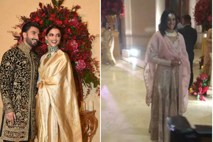 Deepika Padukone-Ranveer Singh Bengaluru Wedding Reception: बैडमिंटन प्लेयर पीवी सिंधु पहुंचीं लीला पैलेस, अनिल कुंबले पत्नी के साथ आए नजर <p>Deepika Padukone-Ranveer Singh Bengaluru Wedding...- India TV Hindi