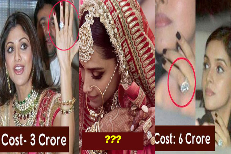 Deepika Padukone to Shilpa Shetty, most expensive engagement rings that  Bollywood celebrities wore in their wedding | Deepika Padukone से लेकर  Shilpa Shetty तक, किसी की 3 करोड़ तो किसी की 2