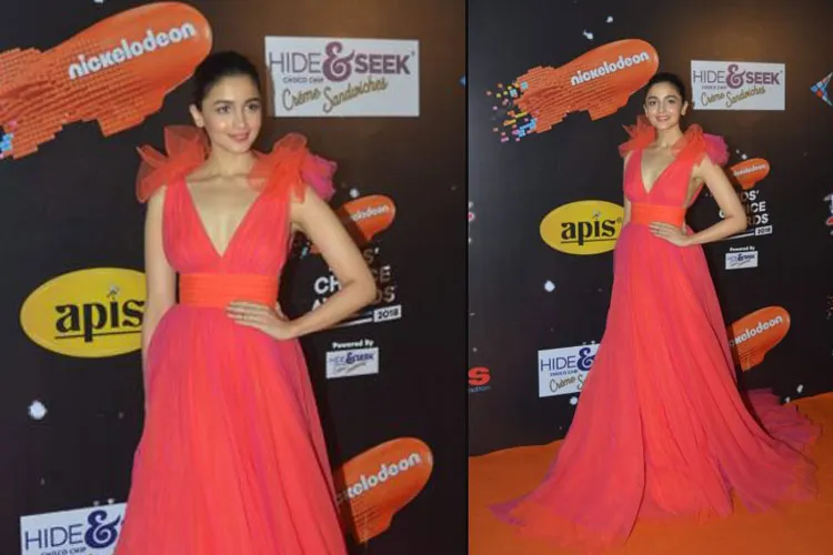 Nick Kids Choice Awards 2018: पिंक कलर के गाउन में आलिया भट्ट नजर आईं हॉट, देखें दिलकश तस्वीरें Alia Bhatt- India TV Hindi