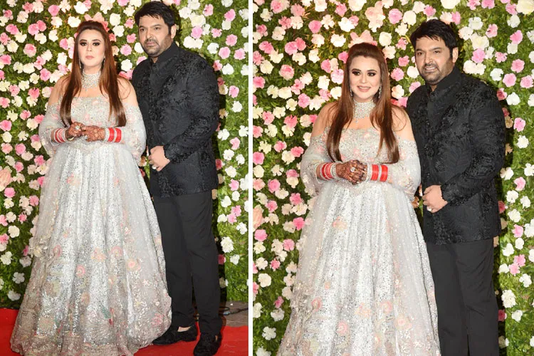 Kapil Sharma Ginni Chatrath Wedding Reception: शानदार लुक में नज़र आएं कपिल-गिन्नी की जोड़ी, वहीं ये सिलेब्स स्टाइलिश अंदाज में आएं नजर <p>Kapil sharma and Ginni Wedding Reception</p>- India TV Hindi
