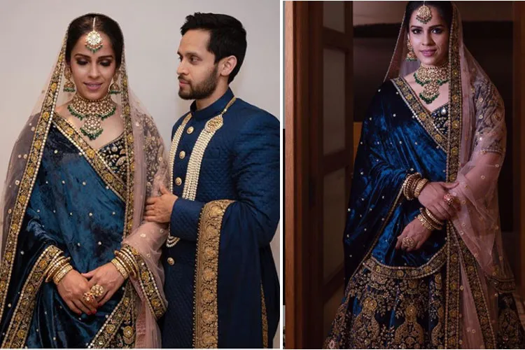 Saina Nehwal Parupalli Kashyap Wedding Reception: रिसेप्शन में अप्सरा सी नजर आईं साइना नेहवाल, नजरें नहीं हटा पाए परुपल्ली कश्यप Saina Nehwal - India TV Hindi
