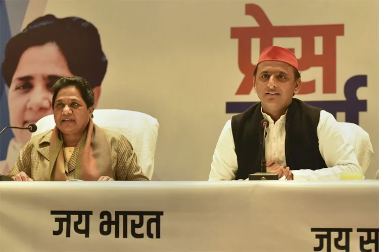 अखिलेश-मायावती ने किया गठबंधन का ऐलान, 38-38 सीटों पर लड़ेंगी सपा-बसपा <p>SP BSP PC</p>- India TV Hindi