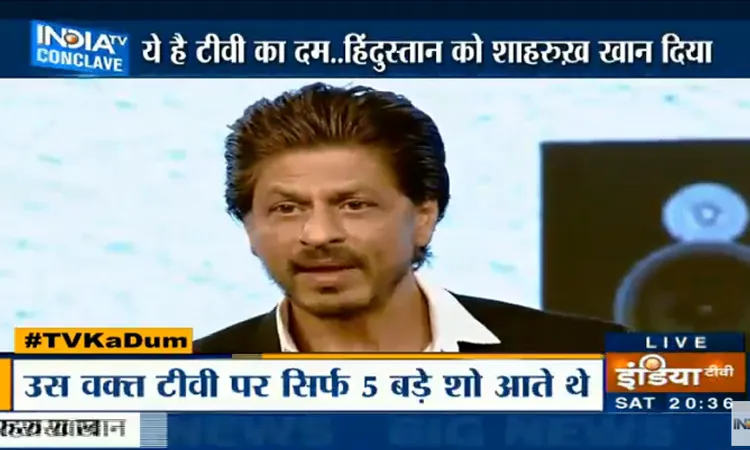 TV Ka Dum Highlights: शाहरुख खान ने कहा 'मैं हूं टीवी का दम' <p>शाहरुख खान</p>- India TV Hindi