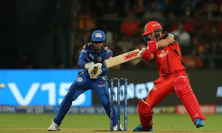 आईपीएल 2019, रॉयल चैलेंजर्स बैंगलोर बनाम मुंबई इंडियंस Highlights: एबी डिविलियर्स (41 गेंदों में 70 रन) की पारी बेकार, मुंबई इंडियंस ने आरसीबी को उसके घर में 5 रनों से हराया लाइव क्रिकेट मैच स्कोर, आईपीएल 2019 रॉयल चैलेंजर्स बैंगलोर बनाम मुंबई इंडियंस Live स्कोर अपडेट्स- India TV Hindi