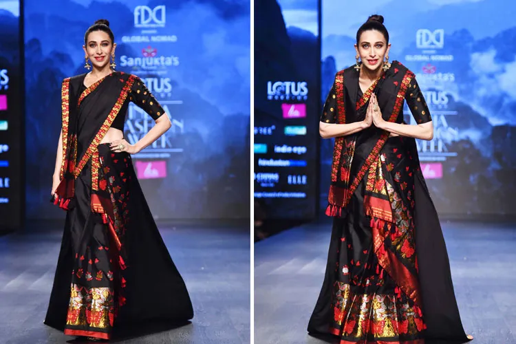 Global Nomad Fashion Show: रैंप पर उतरी करिश्मा कपूर, थम गई हर किसी की निगाहें Karishma kapoor- India TV Hindi