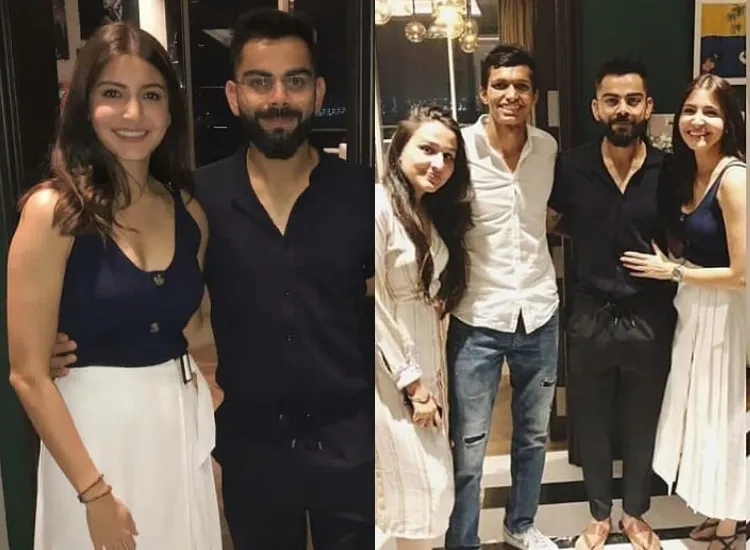 अनुष्का शर्मा और विराट कोहली ने MS Dhoni, RCB की टीम के साथ अन्य क्रिकेटर्स के लिए डिनर किया होस्ट, देखें तस्वीरें <p><br />Anushka Sharma and Virat Kohli host dinner for ms...- India TV Hindi