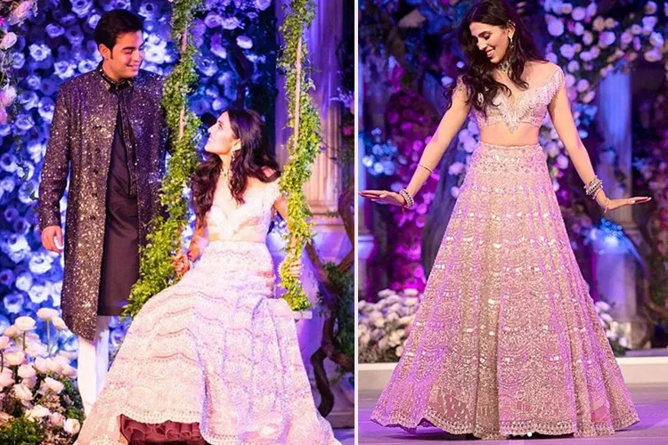 मुकेश अंबानी की बहू श्लोका मेहता ने अपने संगीत सेरेमनी में पहना बहुत ही खास लहंगा, लिखी है पूरी लवस्टोरी shloka mehta , aksha ambani- India TV Hindi