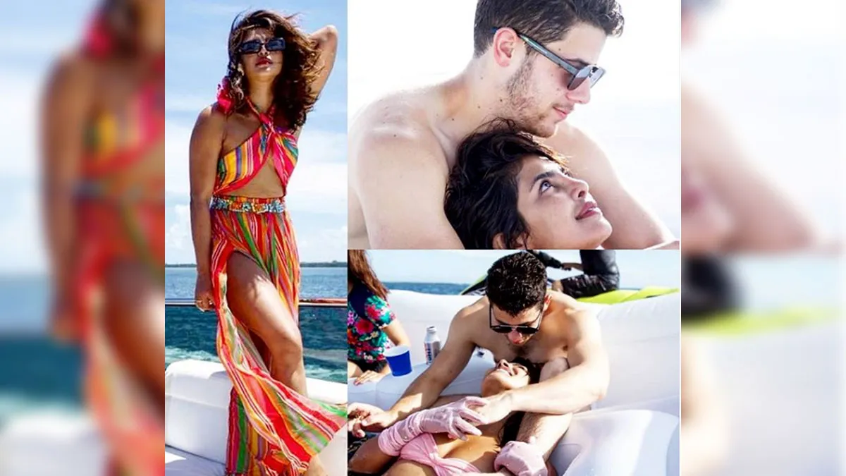पति निक जोनस संग रोमांटिक हुईं प्रियंका चोपड़ा, सोशल मीडिया पर वायरल हुई ये Photos Priyanka Chopra with Nick Jonas- India TV Hindi